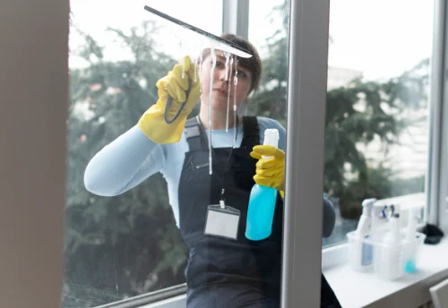 Nettoyage de vitres intérieures et extérieures au Montet